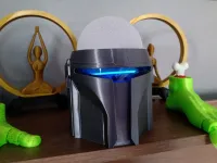 Suporte Alexa Echo Dot 3ª E 4ª Geração Capacete Mandalorian - Foto 7