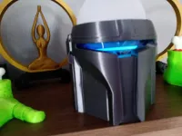 Suporte Alexa Echo Dot 3ª E 4ª Geração Capacete Mandalorian - Foto 8