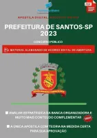 Apostila Prefeitura Santos SP Psicólogo Clínico Prova 2023