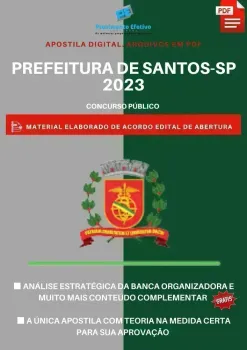 Apostila Prefeitura Santos SP Advogado Prova 2023