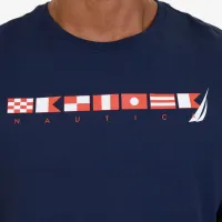Camiseta Nautica Bandeiras Manga Curta Masculino - Foto 2