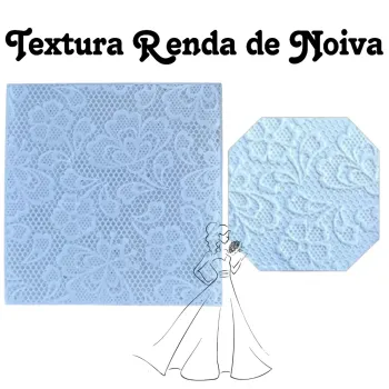 Plaquinha de Textura Véu de Noiva - Foto 2