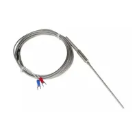 SENSOR TERMOPAR TIPO K FINO 1,5MM HASTE 100MM 2 METROS