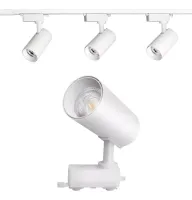 Trilho Eletrificado 1 metro com 3 spot trilho 7w branco - kit/conjunto - Foto 4