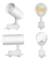 Trilho Eletrificado 1 metro com 3 spot trilho 15w branco - kit/conjunto - Foto 3