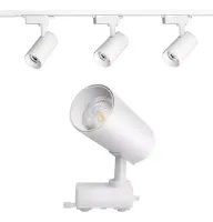 Trilho Eletrificado 1 metro com 3 spot trilho 25w branco - kit/conjunto