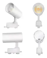 Trilho Eletrificado 1 metro com 3 spot trilho 25w branco - kit/conjunto - Foto 3