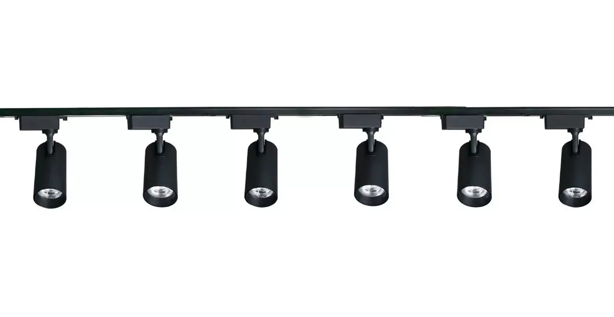 Trilho eletrificado com 6 Spot trilho Led 