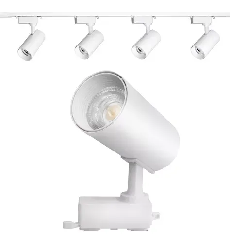 Trilho eletrificado com 4 Spot trilho Led  Imagem
