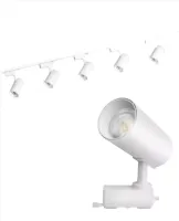 Trilho eletrificado com 5 Spot trilho Led 