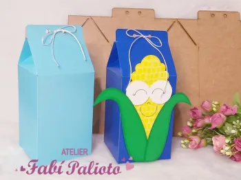 G1.353  Gabarito de Moldes em MDF Caixa Milk Grande