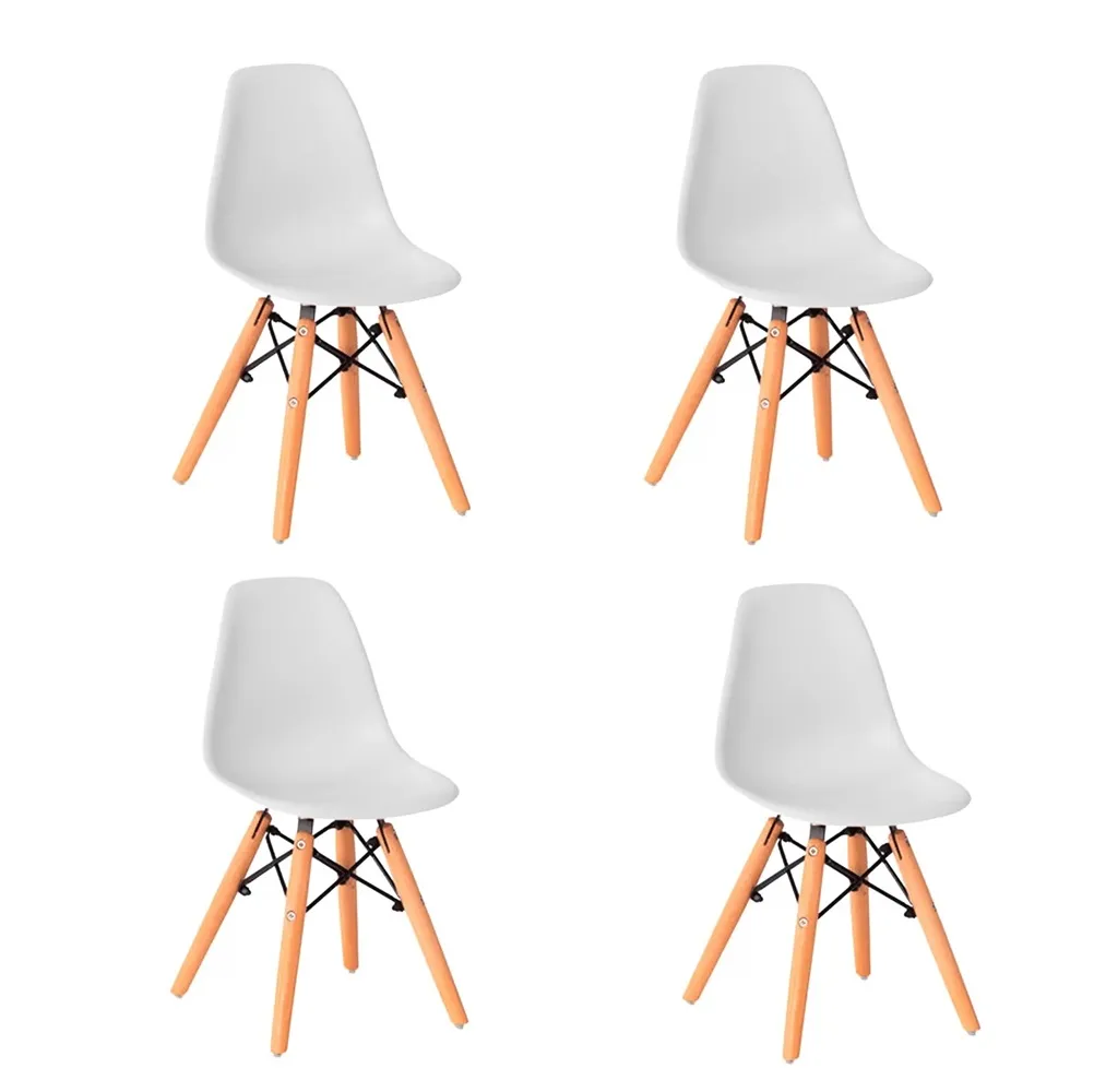 Kit com 4 unidades Cadeira Charles Eames Eiffel Kids Imagem