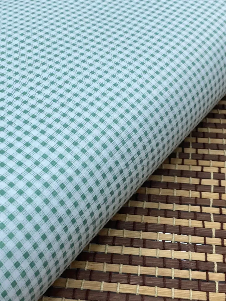    TECIDO TRICOLINE XADREX verde claro Imagem