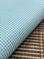    TECIDO TRICOLINE XADREX verde claro