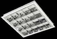 Luminaria Embutir Com aleta cromada Louver 4X9W 4 lampadas de 60cm tuboled ou fluorescente - Foto 5