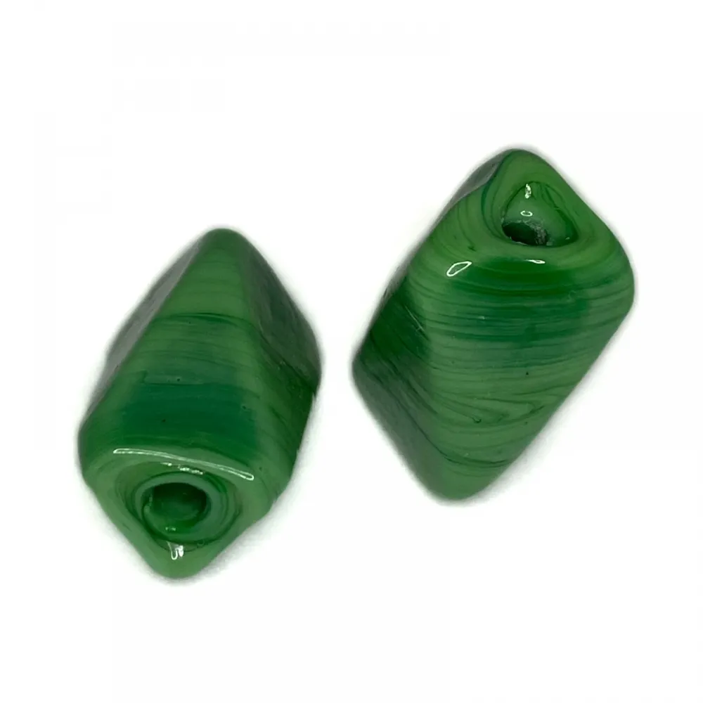 Firma de murano Sextavada Verde