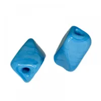 Firma de murano Sextavada Azul Clara
