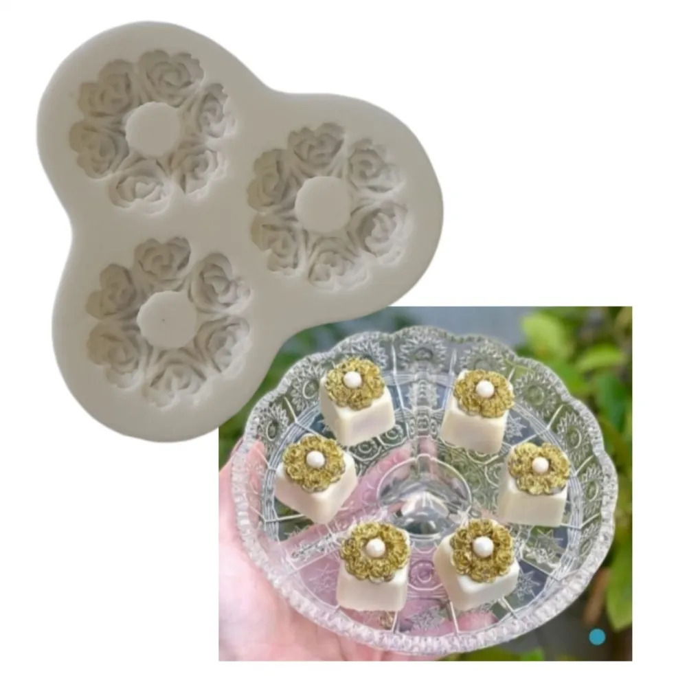 Molde de Silicone Colar de Rosinhas