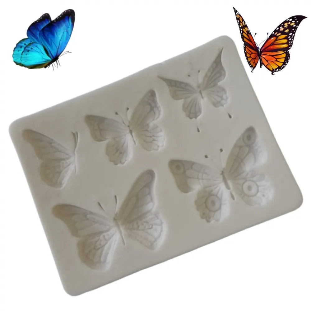 Molde de Silicone Borboletas Imagem