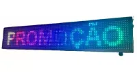 Painel  Display Letreiro Led 130cm X 20cm COLORIDO RGB WI-FI INTERNO - Foto 8