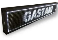 Painel  Display Letreiro Led 100cm X 40cm BRANCO WI-FI Externo - Foto 5