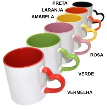 Atacado Caneca com interno e alça Colorido - Foto 2