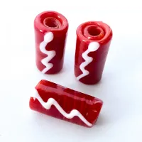 Firma de murano Vermelha e Raio Branco