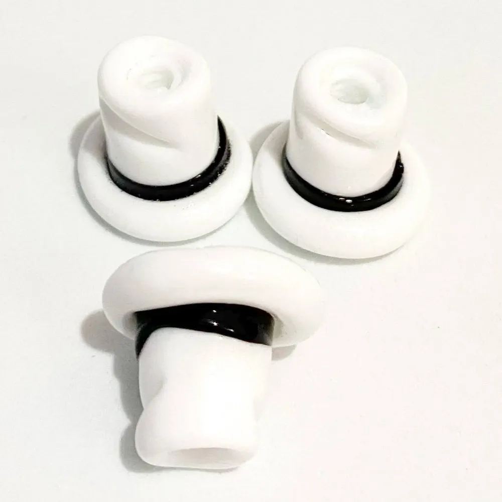 Firma de murano Cartola Branca com Preta Imagem