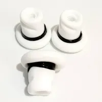 Firma de murano Cartola Branca com Preta