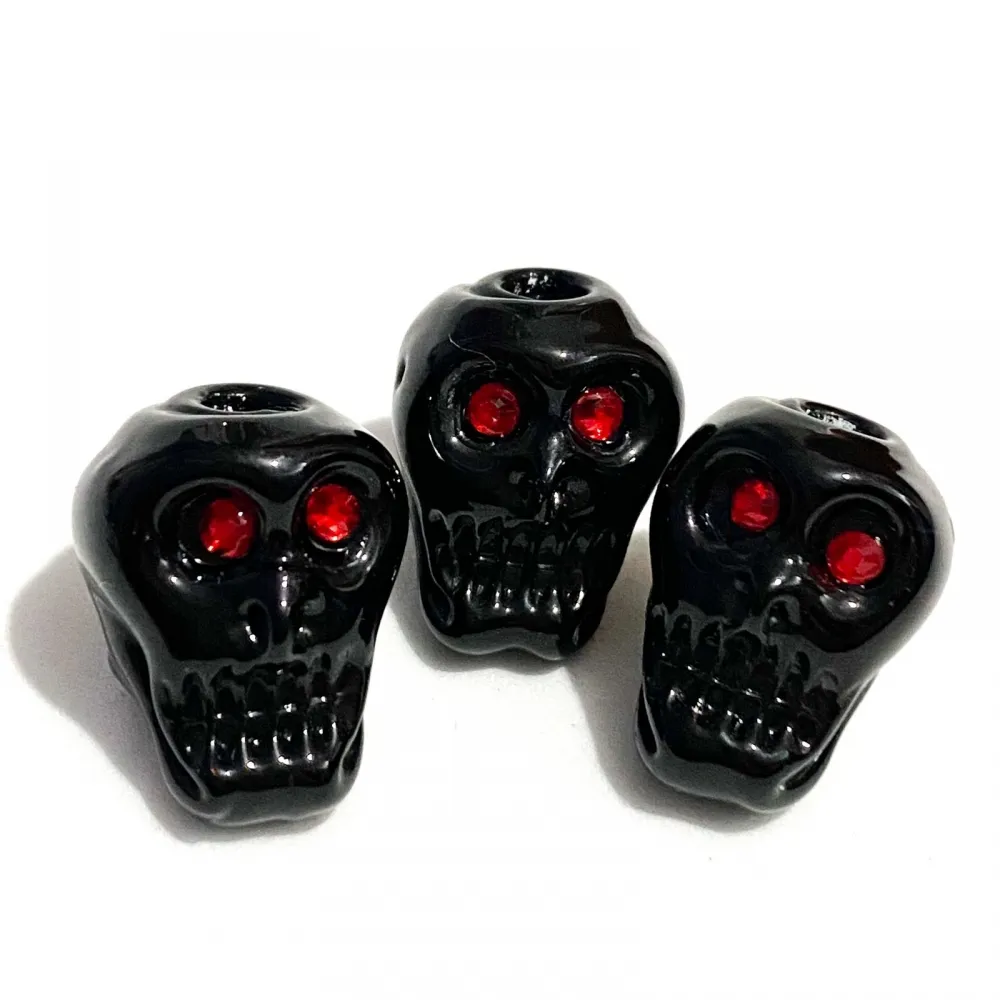 Firma de murano Caveira Preta Imagem