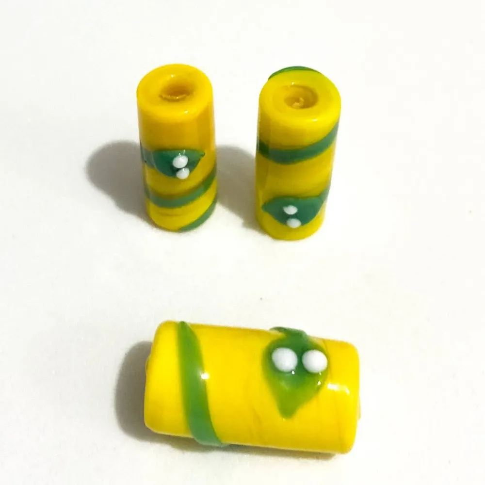 Firma de murano Cobra Amarelo e Verde