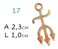 Pingente Tridente Pomba Gira P - Foto 2