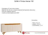 Buffet 4 Portas Atenas 180 - Foto 2