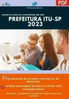 Apostila Prefeitura Itu SP Médico Pediatra Ano 2023