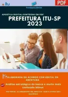 Apostila Prefeitura Itu SP Guarda Civil Ano 2023