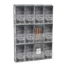 Caixa de Luz  para 14 Relogios PADRAO ENEL - KIT COMPLETO PADRÃO ELETROPAULO PARA 14 MEDIDORES BIFÁSICO (POLICARBONATO) COM CABO 50MM