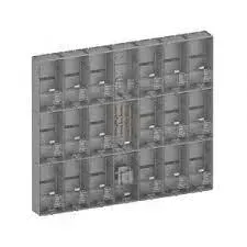 Caixa de Luz  para 14 Relogios PADRAO ENEL - KIT COMPLETO PADRÃO ELETROPAULO PARA 14 MEDIDORES BIFÁSICO (POLICARBONATO) COM CABO 50MM Imagem