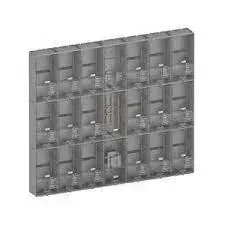 Caixa de Luz  para 17 Relogios PADRAO ENEL - KIT COMPLETO PADRÃO ELETROPAULO PARA 17 MEDIDORES BIFÁSICO (POLICARBONATO) COM CABO 50MM Imagem