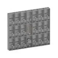 Caixa de Luz  para 18 Relogios PADRAO ENEL - KIT COMPLETO PADRÃO ELETROPAULO PARA 18 MEDIDORES BIFÁSICO (POLICARBONATO) COM CABO 50MM Imagem