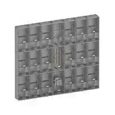 Caixa de Luz  para 22 Relogios PADRAO ENEL - KIT COMPLETO PADRÃO ELETROPAULO PARA 22 MEDIDORES BIFÁSICO (POLICARBONATO) COM CABO 50MM Imagem