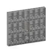 Caixa de Luz  para 28 Relogios PADRAO ENEL - KIT COMPLETO PADRÃO ELETROPAULO PARA 28 MEDIDORES BIFÁSICO (POLICARBONATO) COM CABO 50MM Imagem