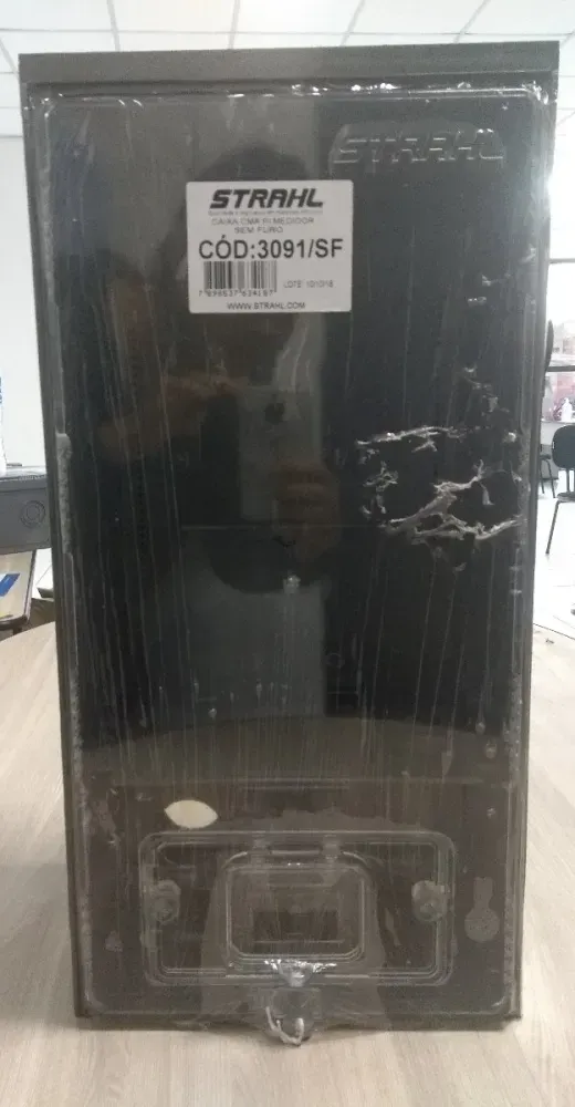Caixa De Luz Padrão Enel Eletropaulo Vazia Disj. + Barram.