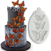 Molde de Silicone Borboletas Monarca