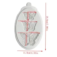 Molde de Silicone Borboletas Monarca - Foto 2
