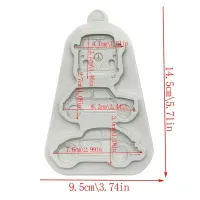 Molde de Silicone Carros - Foto 2