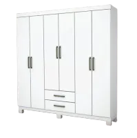 Guarda-Roupa Aries 6 portas e 2 gavetas 1,53 - Foto 4
