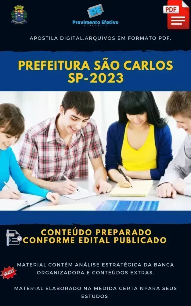 Apostila Engenheiro Elétrico 2023 Pref São Carlos SP Imagem