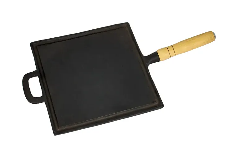 Chapa de Bife Quadrada com Cabo E Alca 25X25