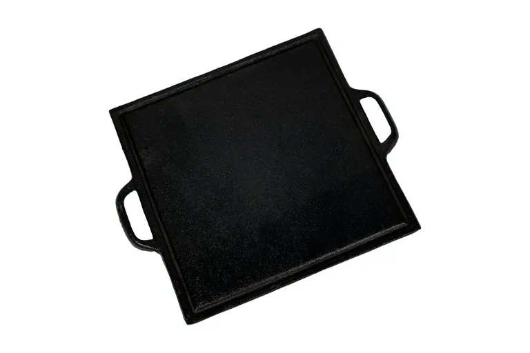 Chapa de Bife com Alca de Ferro 30X30