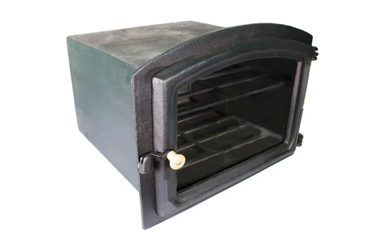 Forno para Lenha Grande Frente Vidro 49X46X33 Arqueado Imagem